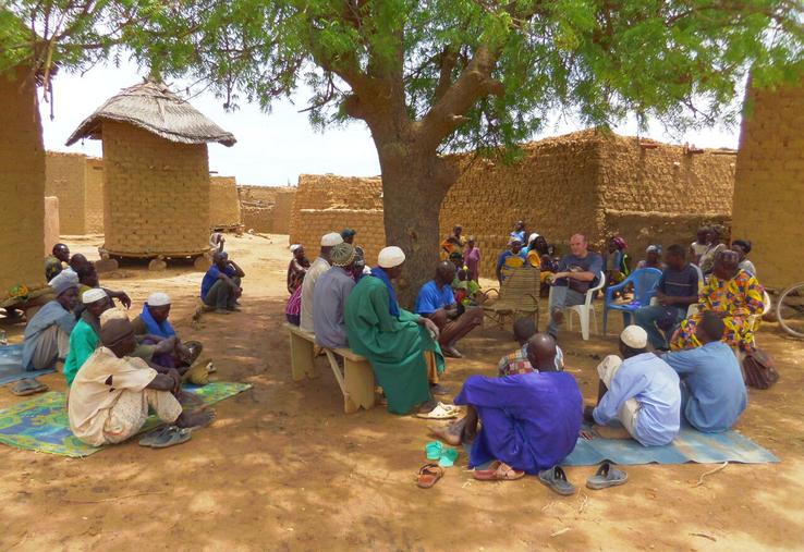 Bertrand Métayer partait plusieurs fois par an en mission, comme ici au Burkina Faso.