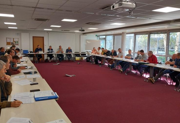 Les élus de la FDSEA réunis en Conseil d'administration le 10 octobre.