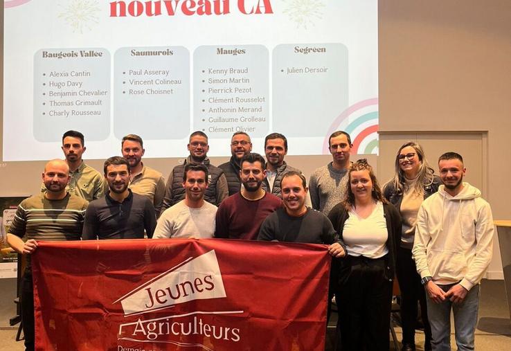 Les Jeunes Agriculteurs ont présenté leur nouveau Conseil d'administration.