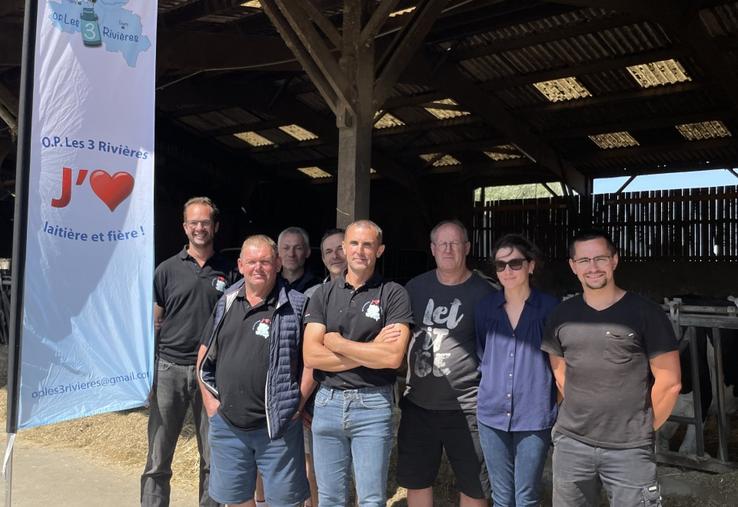 Christophe L'hirondel, animateur de l'OP des 3 Rivières, Christian Saudrais, Mickaël Cousin, Olivier Tournelle, Anthony Daubert, Didier Poirier, Mélanie Rabouan et Alexandre Proult.
