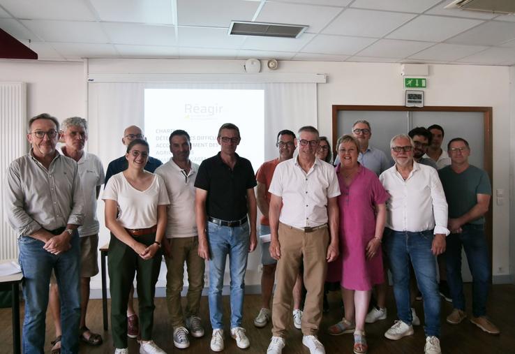 Les signataires de la charte Réagir49.